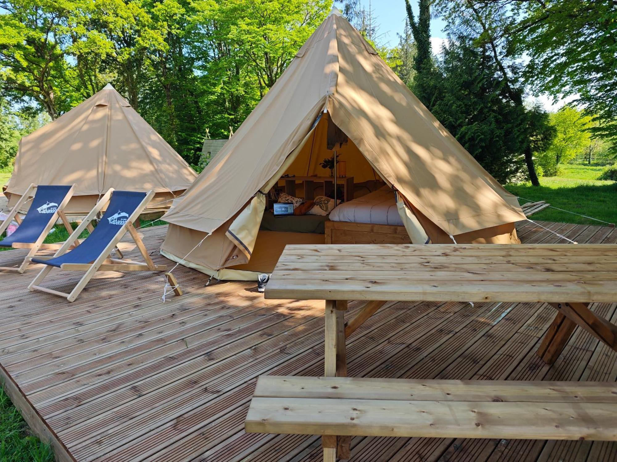 Camping Le Val Aux Fees - Broceliande Concoret Zimmer foto
